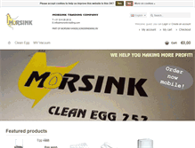 Tablet Screenshot of morsink-trading.com